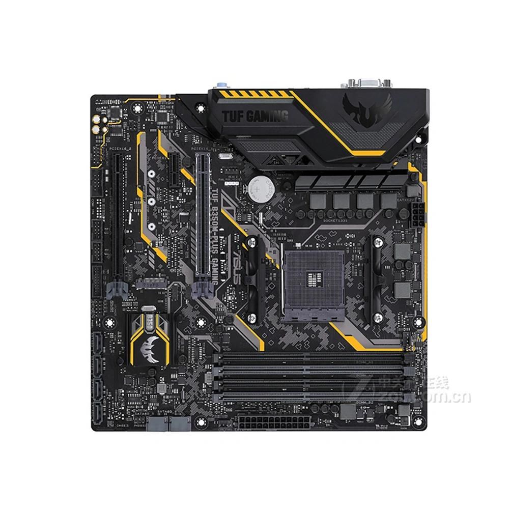 ASUS TUF B350M-PLUS GAMING Motherboard, AMD B350, DDR4 64GB, Micro ATX (Socket AM4)