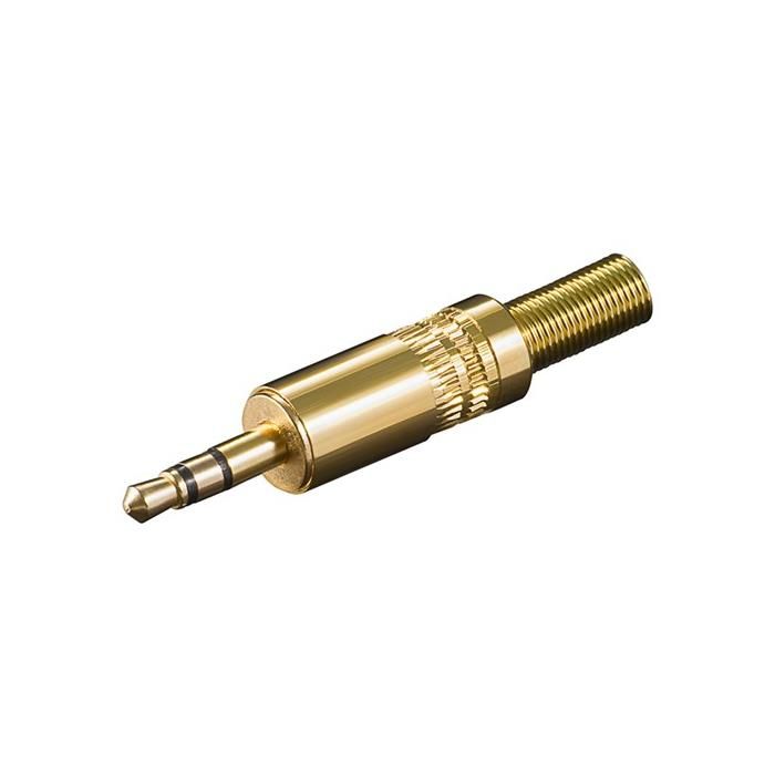 Adaptateur audio Goobay stéréo 3,5 mm avec plaque métallique
