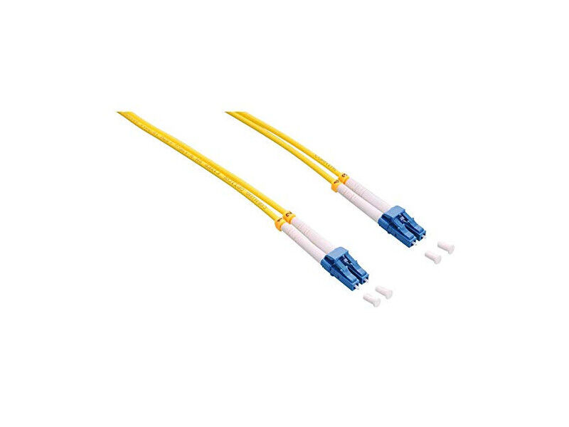 Cable de conexión LogiLink - Modo único LC (M) para modo único LC (M) - 5 m - Fibra óptica - Duplex - 9/125 micrómetros - OS2 - Sin halógeno - Amarillo