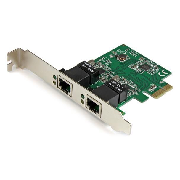 Tarjeta de red StarTech.com de 2 puertos Gigabit Ethernet a través de PCI Express - Adaptador NIC PCIe GbE