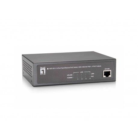Digital Data Communications PoE+ Desk Switch FEP-0511 (5 x 10/100, 65W)