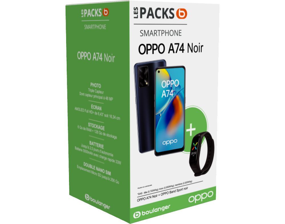 OPPO A74 128 GB Negro