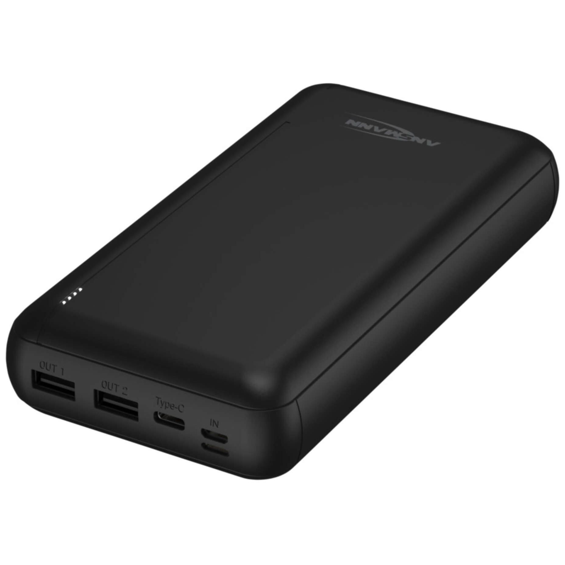 Batería Ansmann LiPo 30000 mAh, Negra