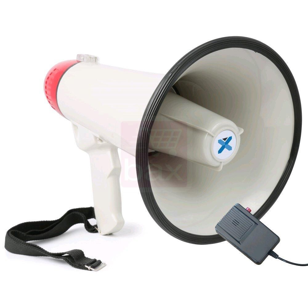 Megáfono Vexus MEG040 de 40W con sirena y función de grabación