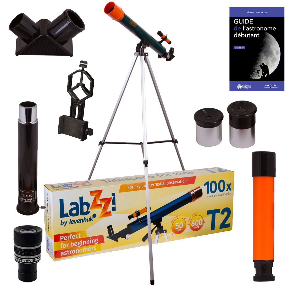Levenhuk LabZZ T2 Telescope with Zoom, Eyepieces and Accessories