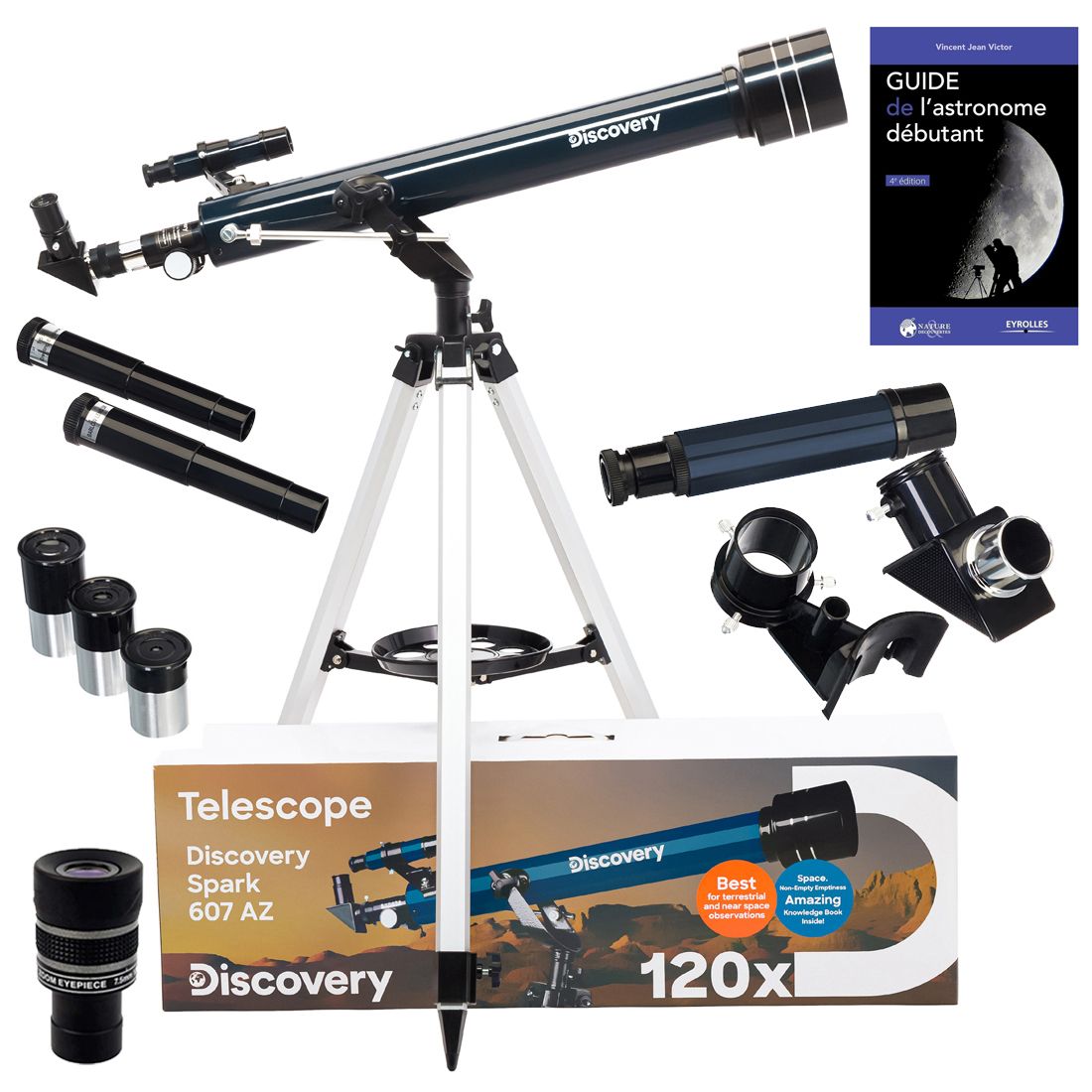 Discovery Spark 607 AZ Telescope with Zoom, Eyepieces and Accessories