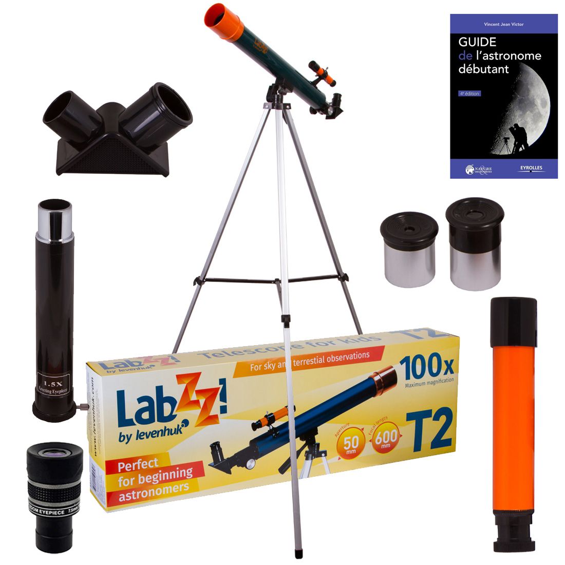Levenhuk LabZZ T2 Telescope with Zoom, Eyepieces and Accessories