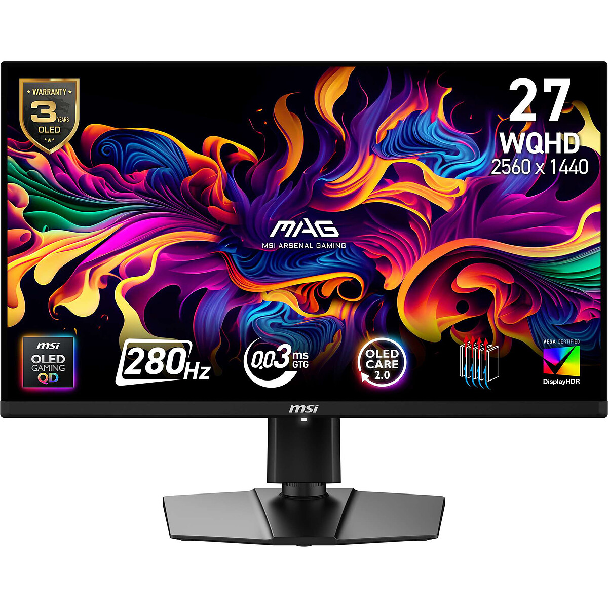 MSI 27" QD-OLED Monitor - MAG 271QP QD-OLED X28