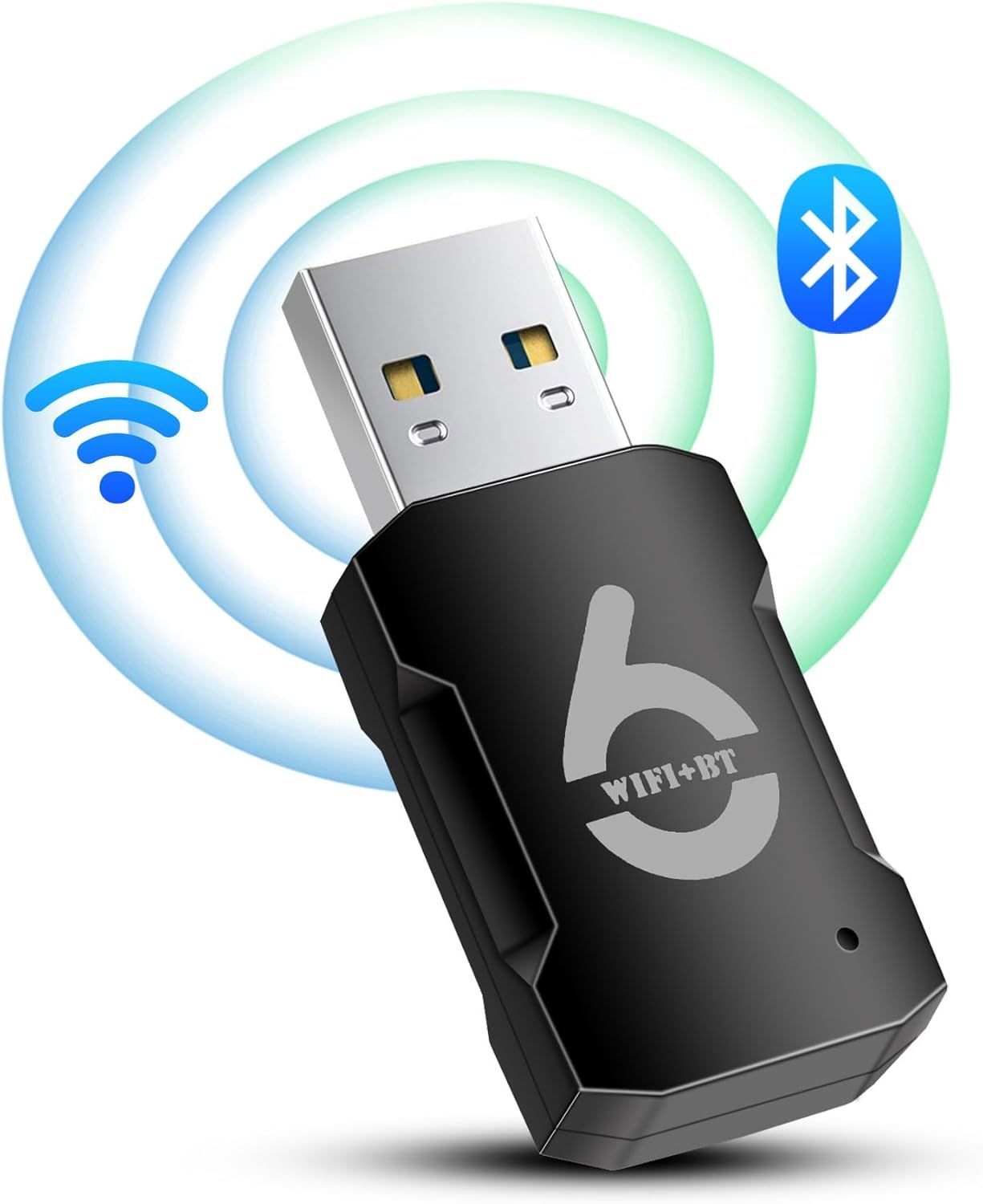 Clave WiFi Bluetooth MEVRONISSHOP, AX900Mbps de banda doble (5.8 GHz/2.4 GHz), adaptador WiFi Bluetooth USB 2.0 - Compatibles con Windows 11/10