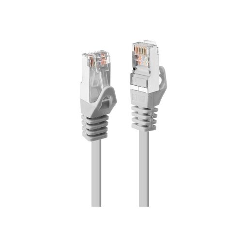 Lindy Cat5e Shielded Twisted Pair Cable, 2m, RJ-45 Male to RJ-45 Male, Gray (Pack of 50)