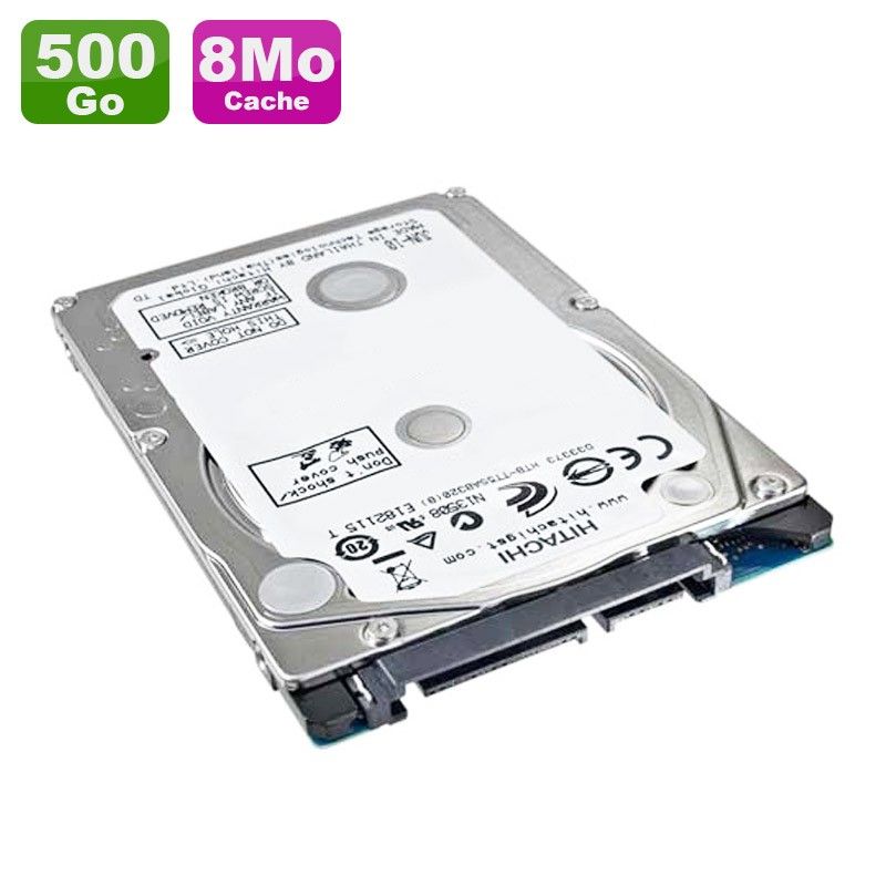Disque dur portable Hitachi 500 Go 2,5 pouces SATA Travelstar Z5K500