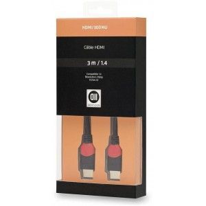 Cable HDMI de alta velocidad D2 Diffusion (hombre/hombre) 3 pies