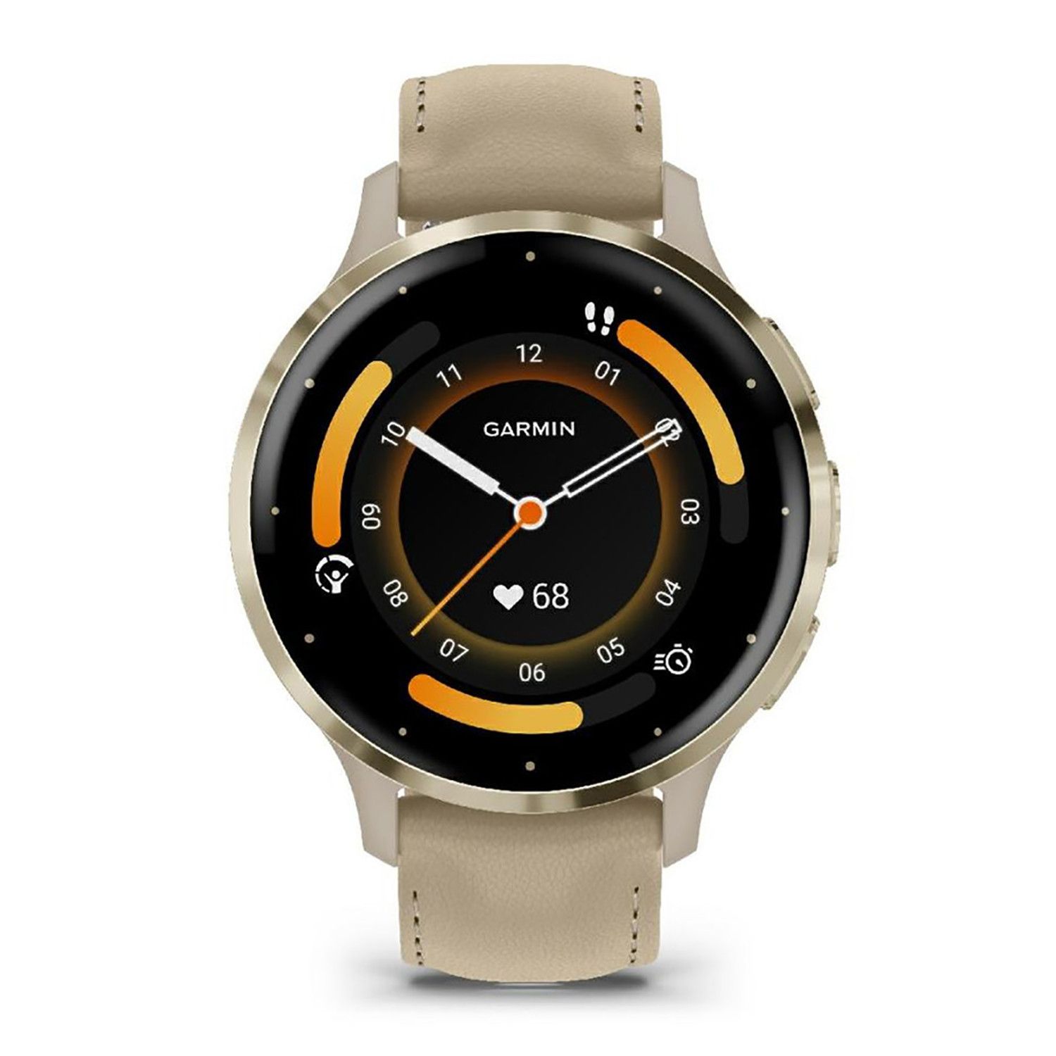 Reloj inteligente Garmin Venu 3S con correa de silicona y cuero para mujer