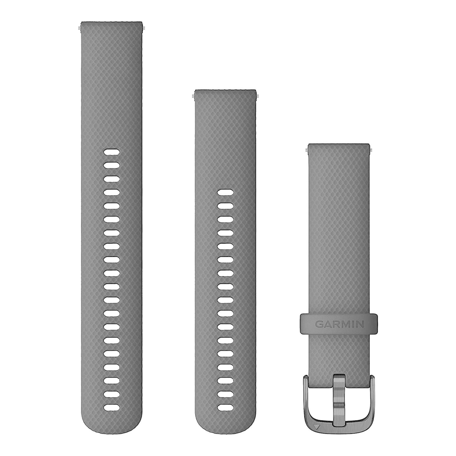 Correa de repuesto para reloj Garmin de silicona de 20 mm (Negra)