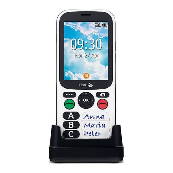 Doro 780X - Digital Phone, 2.8'' Display, Black/White, Easy-to-Use & Waterproof