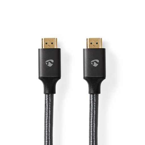 Nedis HDMI Cable - 48Gbps Ultra High Speed 8K to 60Hz, 5m (Gunmetal Grey)