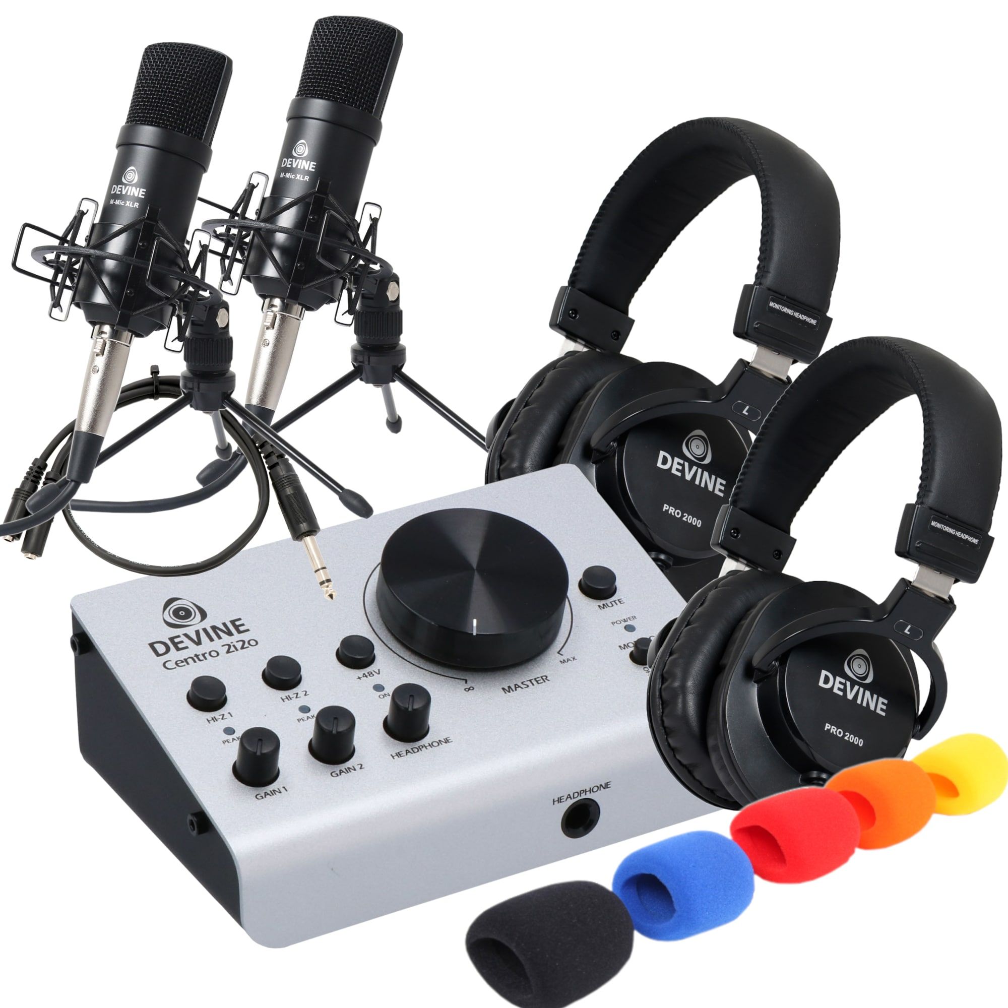 Kit de podcasting/voix off Devine 2i2o Centre