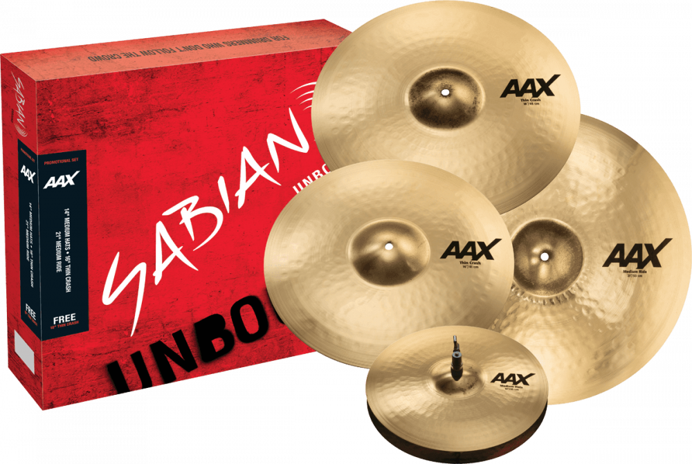 Set promocional Sabian AAX - Juego de platillos - 14"/16"/18"/21"