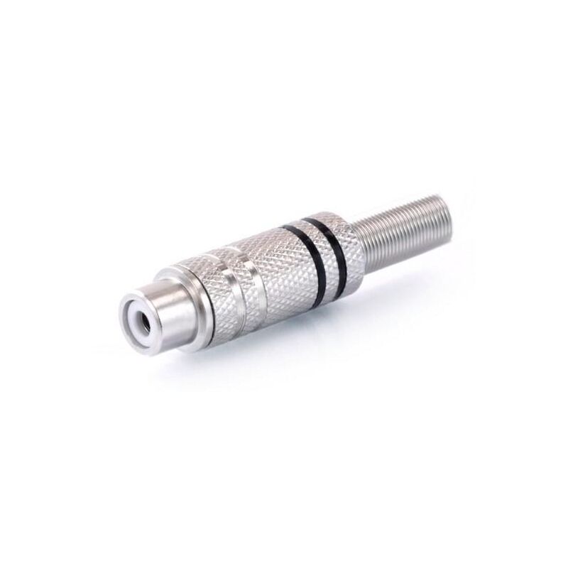 Electro DH RCA Female Connector, Nickel Plated, Signal Black