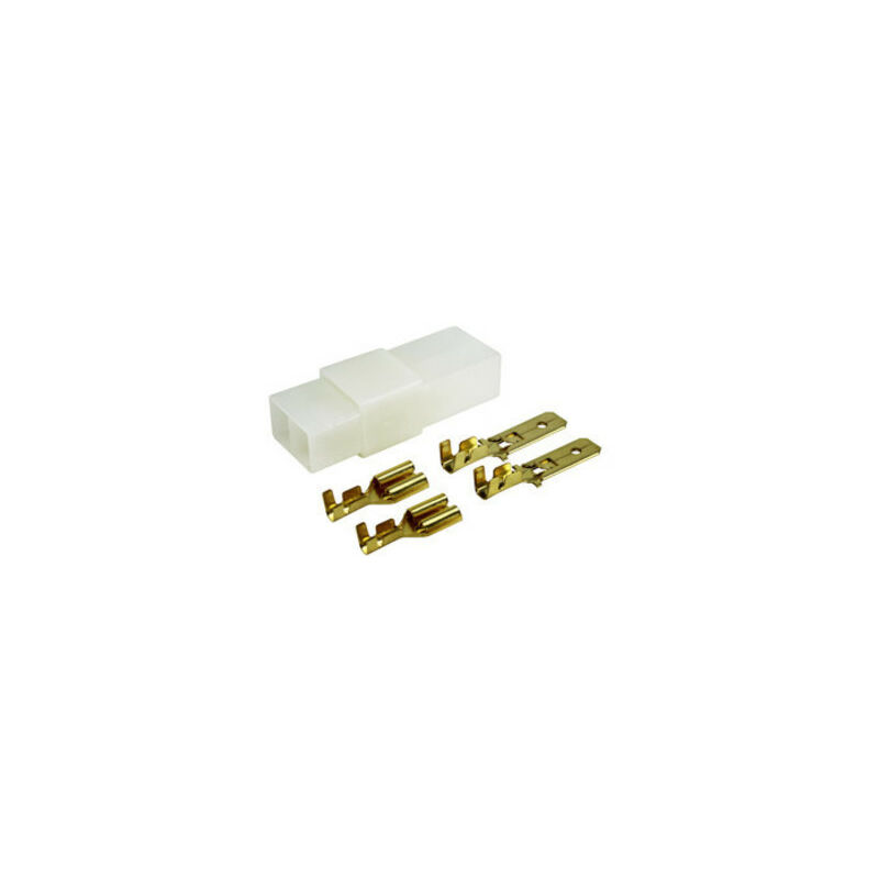 Electro DH Polarized Junction Box, 2 Terminals, Faston M & H, 6.35mm
