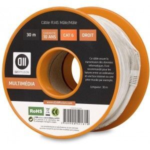 D2 Diffusion CAT 6 RJ-45 Straight Cable - 30m