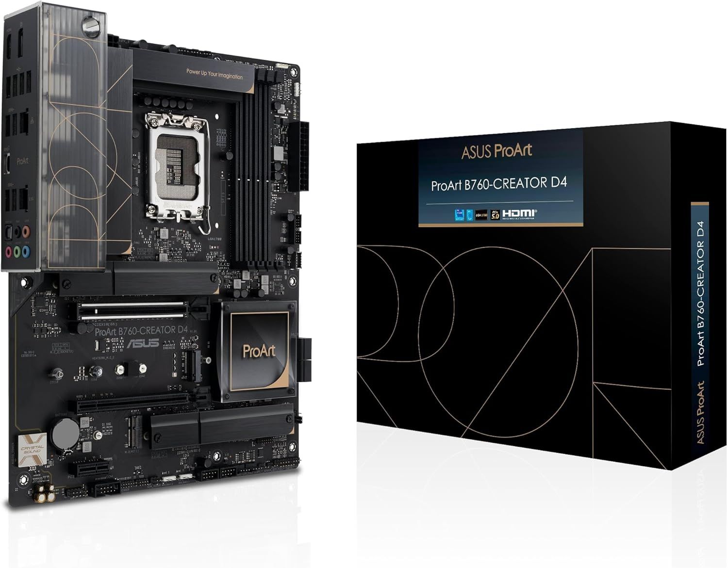 ASUS ProArt B760-CREATOR D4 Motherboard - ATX, LGA1700 Socket, B760 Chipset, 2.5G LAN