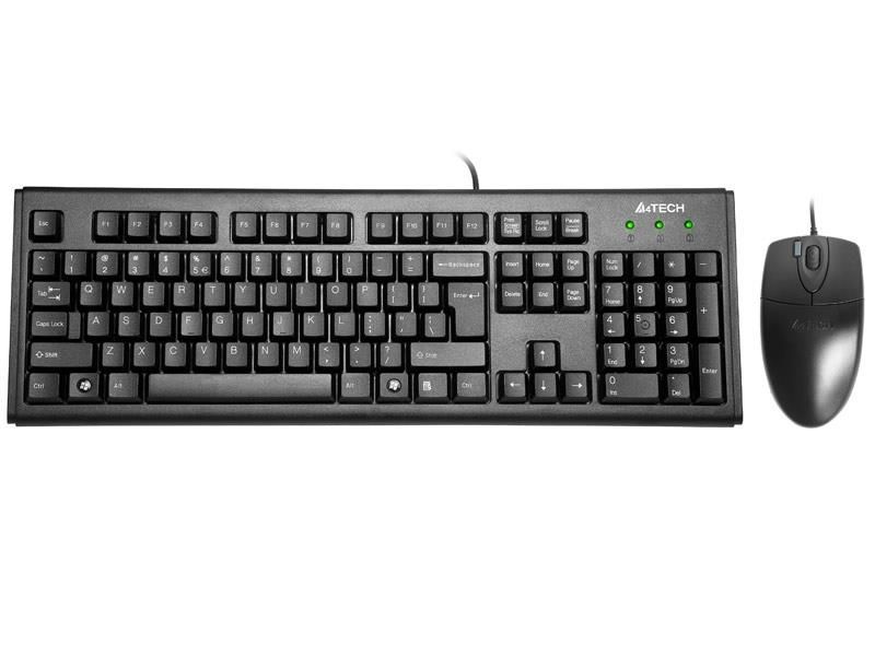 Teclado A4Tech KM-720620D QWERTY Inglés Negro