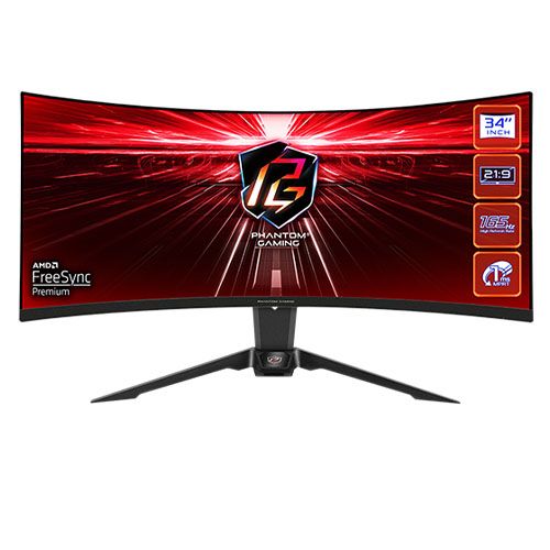 ASRock Phantom Gaming PG34WQ15R3A - 34" Curved WQHD 165Hz Monitor