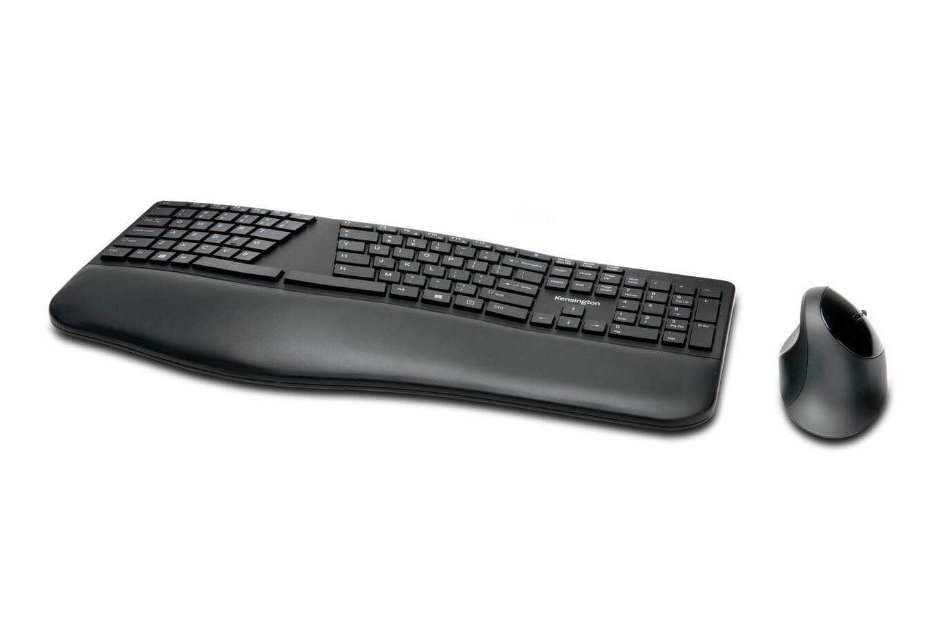Kensington Pro Fit Ergo Wireless RF + Bluetooth Keyboard QWERTY UK English Black