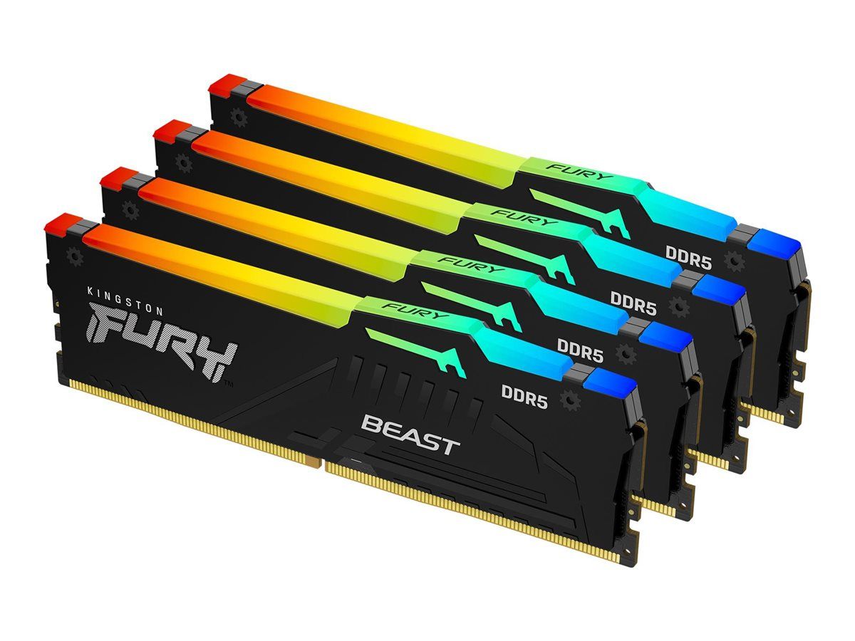 Kingston FURY Beast DDR5 Kit - 128GB (4x32GB) - 5200MT/s