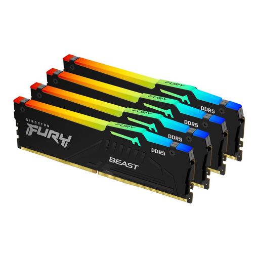 Kit Kingston FURY Beast DDR5 - 128GB (4x32GB) - 5200MT/s