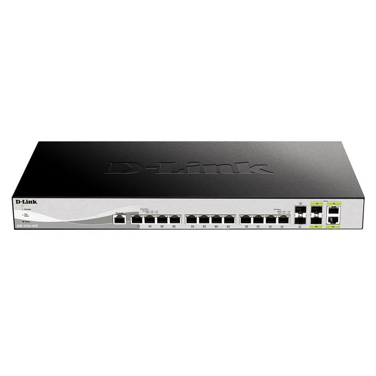 D-Link DXS 1210-16TC - Smart Switch - 12x 10GB Ethernet + 2x SFP+ + 2x Combo 10G SFP+