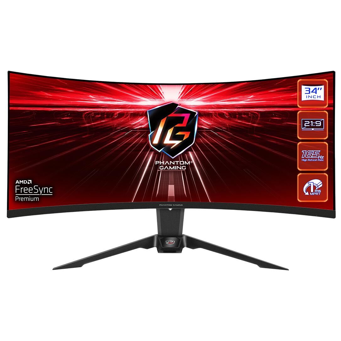 Asrock PG34WQ15R2B 34" UltraWide Quad HD Monitor