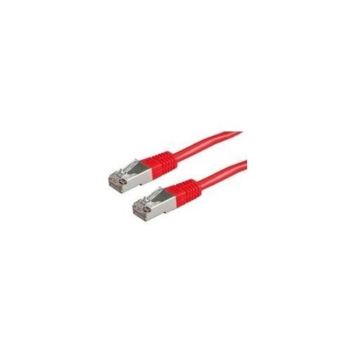 Roline - Cable de conexión RJ-45 (M) a RJ-45 (M) - 10 m - SFTP - CAT 6 - Rojo