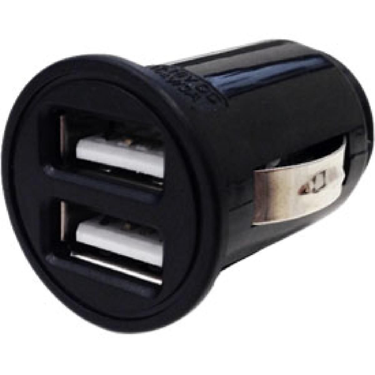 Adaptador de coche Synchro 2 puertos USB 3A negro