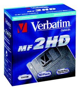 Verbatim DataLife 10 Disquetes - 1,44 MB - Gris - PC