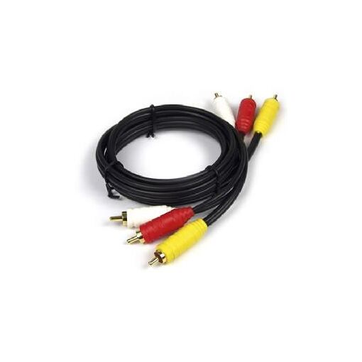 Caliber 3-Way RCA Multimedia Cable - 3m