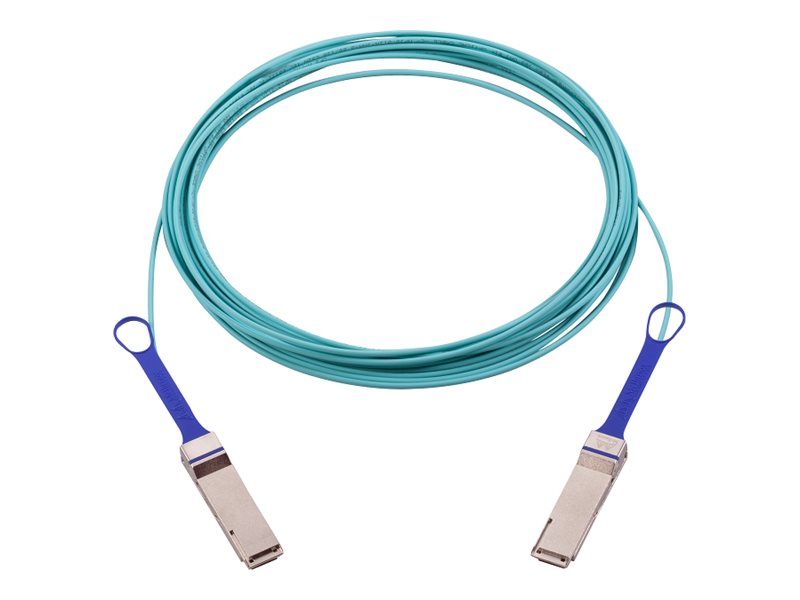 Nvidia Active Optical Cable (AOC) - 100GBase-AOC QSFP Cable - 10m, Halogen-Free