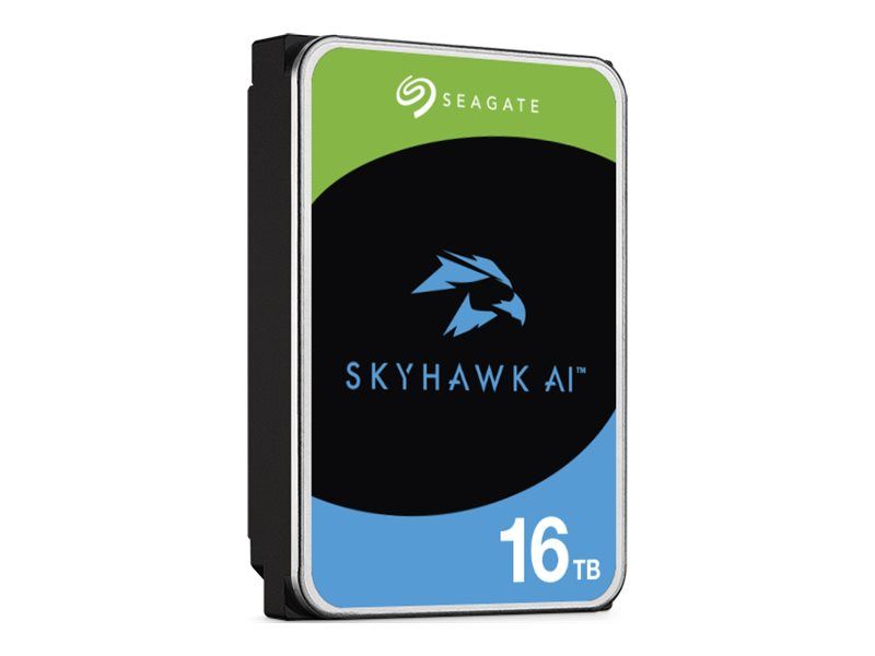 Seagate SkyHawk AI 16TB Internal HDD - 3.5" SATA 6Gb/s with 512MB Cache and 3-Year Seagate Rescue Data Recovery