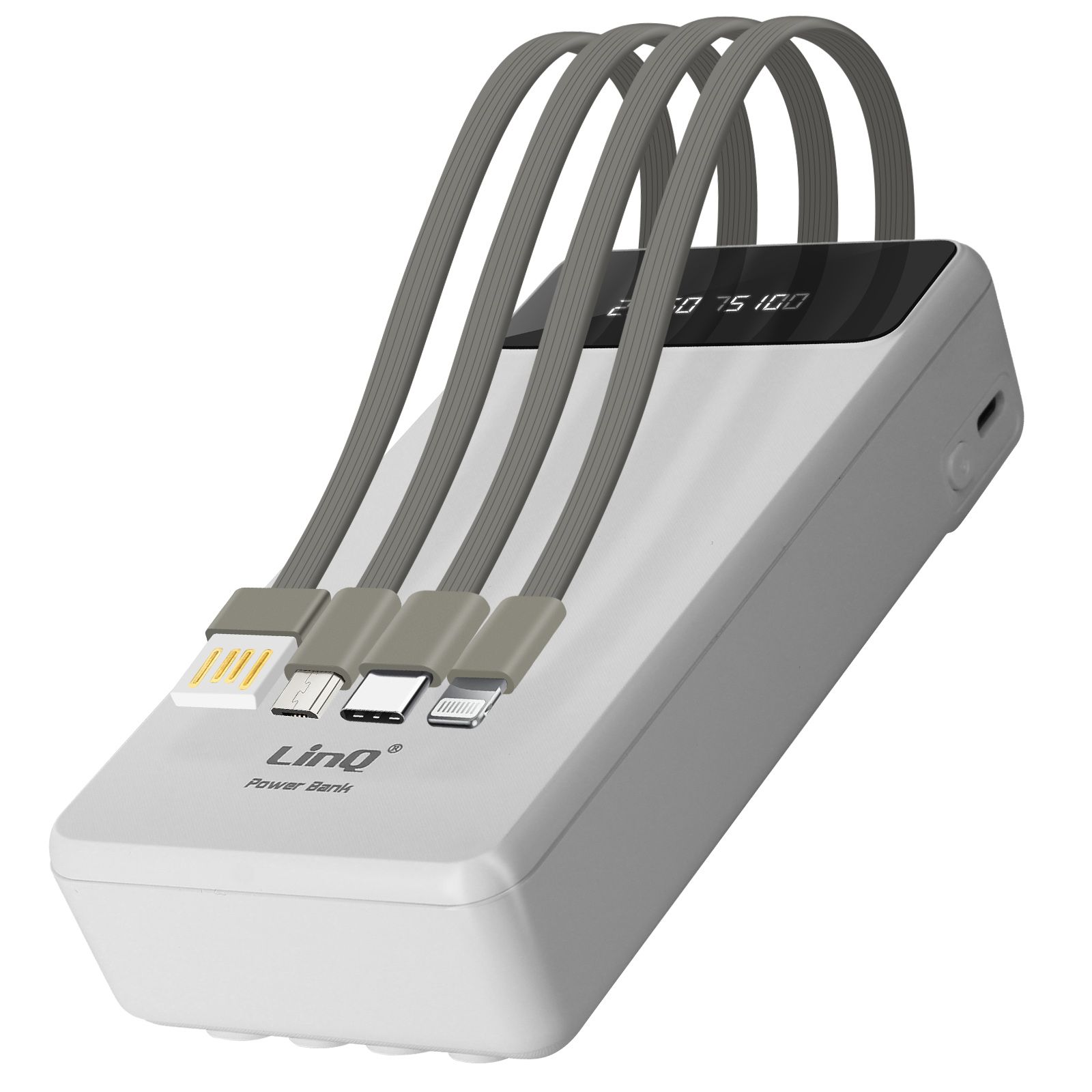 LinQ 25800mAh Portable Power Bank with 4-in-1 Cable