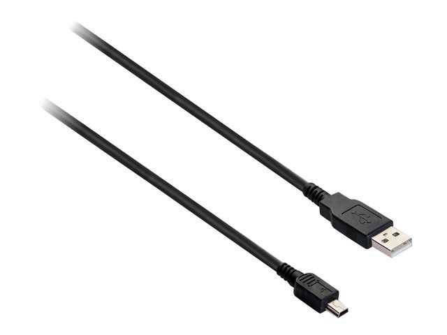 V7 USB Cable - 1.8m Black (Type-B to Mini-B)