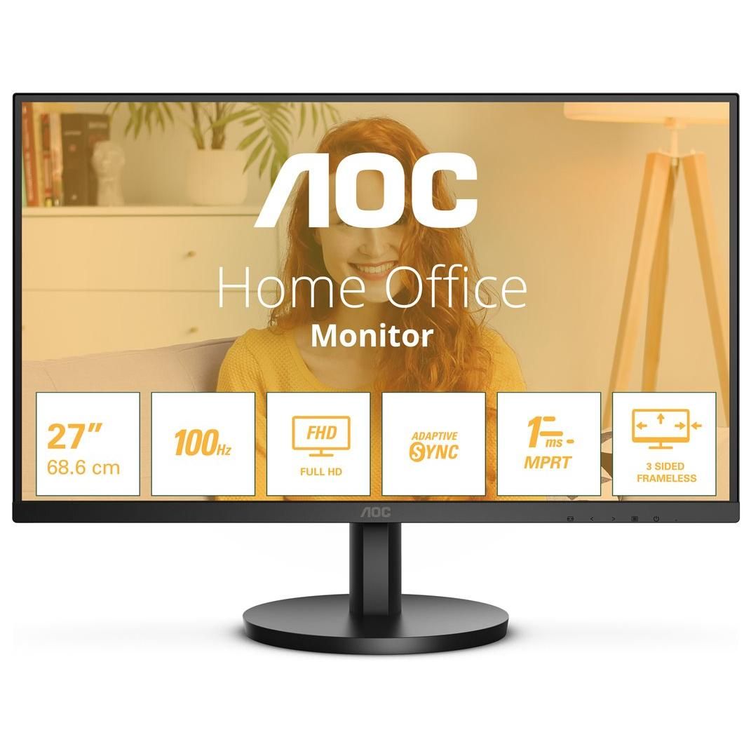 AOC Basic-line 27B3HMA2 - B3 Series LED Monitor - 27" Full HD 1080p @ 100Hz VA - Black