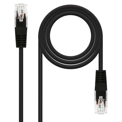 NanoCable 10.20.0400 L25 BK RJ45 UTP Cable, 25 cm, 6 Channels