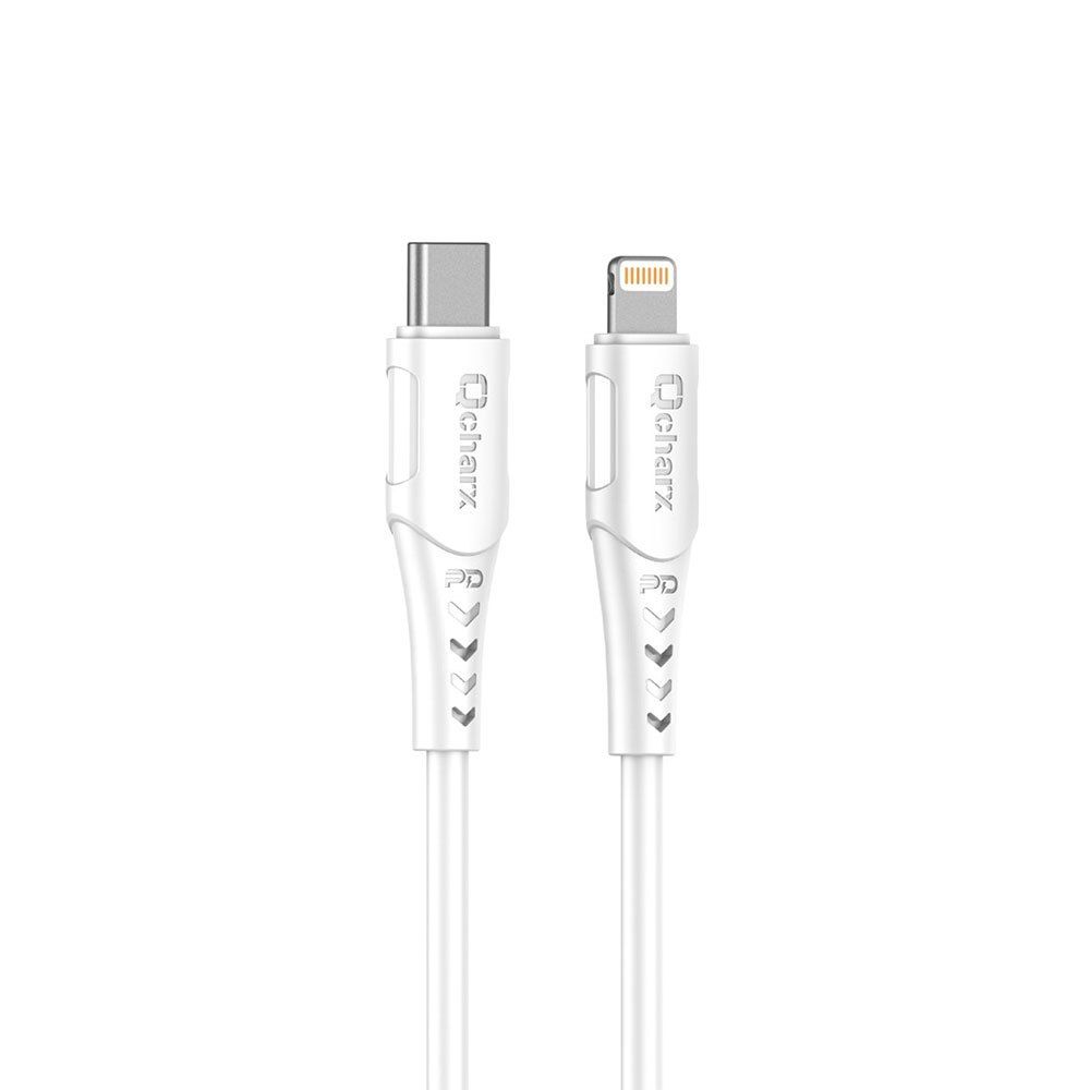 Qcharx USB-C to Lightning Cable, 3A, 20W, 1m