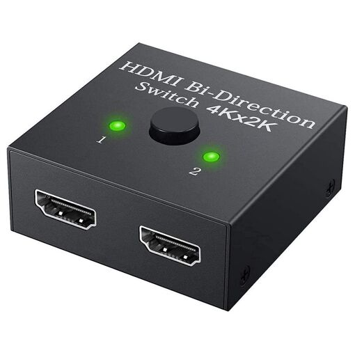 Commutador HDMI Visiodirect de 4K y 2 puertos bidireccional 1x2 o 2x1 de 1080P para LG OLED55C3 2023 de 42"