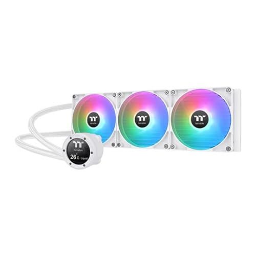 Thermaltake TH420 V2 Ultra ARGB Sync All-in-One Liquid Cooler Snow Edition - Water Cooling - White