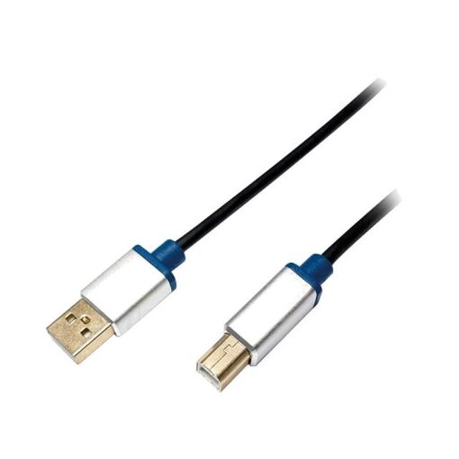 ADNAuto USB 2.0 Cable - 2m, Black (USB A Male to USB B Male)