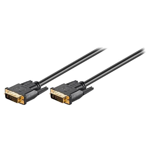 Cable DVI-I ADNAuto de ambos lados, 2 m, Negro