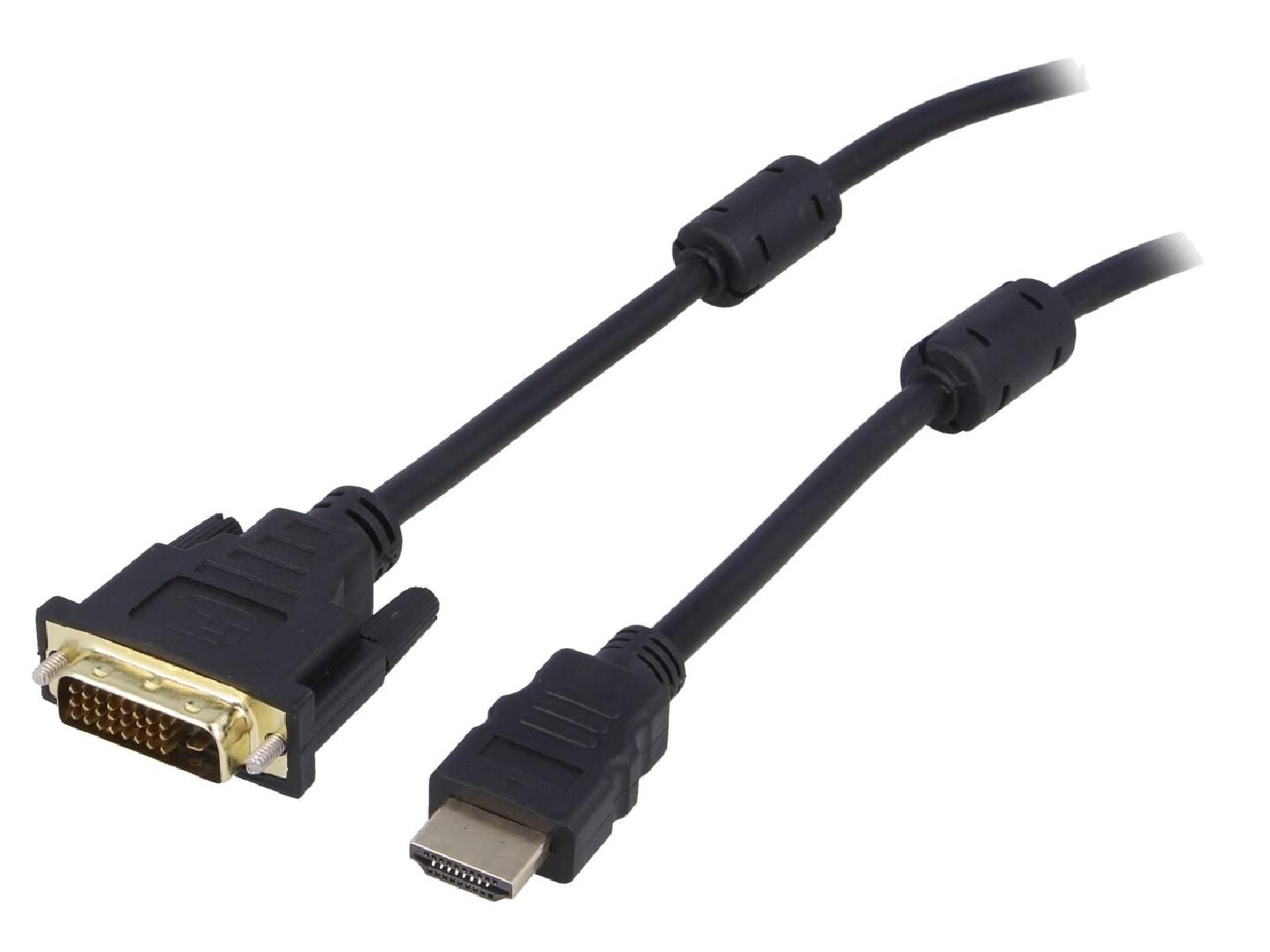 Cable ADNAuto HDMI 1.4 a DVI-D, 3 m Negro