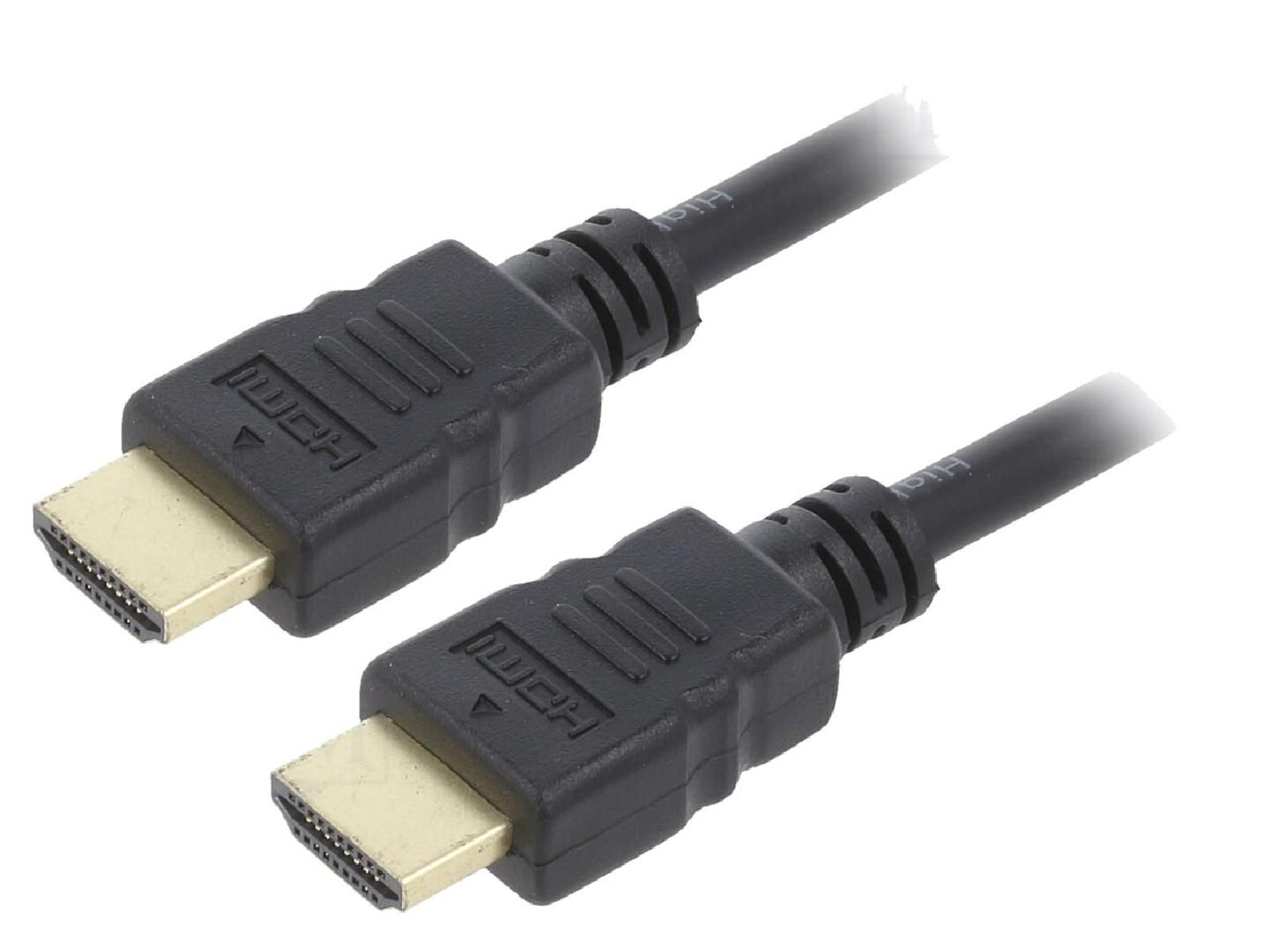 ADNAuto HDMI 2.0 Cable, 0.5m, Black (Two-Sided)
